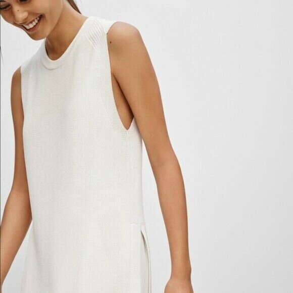 Aritzia Wilfred Size XXS Palmier Sleeveless Tunic Sweater Lagenlook Minimalist - Picture 2 of 8